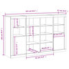 vidaXL Sideboards mit LED-Leuchten 3 Stk. Betongrau Holzwerkstoff
