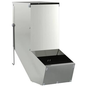 vidaXL Kaninchenf&uuml;tterer Silber 12,5 x 26 x 28,5 cm 1 kg