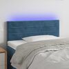 vidaXL LED Kopfteil Dunkelblau 80x5x78/88 cm Samt