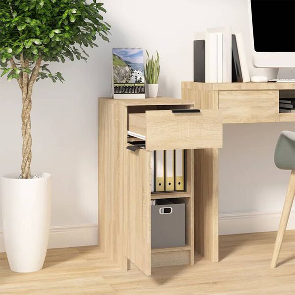 vidaXL B&uuml;roschrank Sonoma-Eiche 33,5x50x75 cm Holzwerkstoff