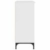 vidaXL Sideboard Hochglanz Wei&szlig; 89,5 x 33 x 82 cm Holzwerkstoff