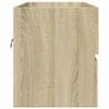 vidaXL Waschbeckenunterschrank Sonoma-Eiche 90x38,5x45cm Holzwerkstoff