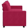 vidaXL 3-Sitzer-Sofa Weinrot 180 cm Samt