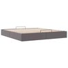 vidaXL Ottoman-Bett ohne Matratze Grau 180x200 cm Kunstleder
