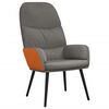 vidaXL Relaxsessel mit Hocker Hellgrau Stoff