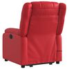 vidaXL Massagesessel mit Aufstehhilfe Rot Kunstleder