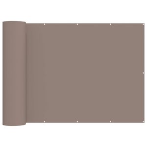 vidaXL Balkon Sichtschutz 150 x 200 cm Stoff mit PU-Beschichtung Taupe