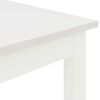 vidaXL Esstisch Wei&szlig; 80 x 80 x 75 cm Massives Kiefernholz