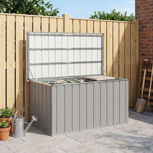 vidaXL Gartenbox Grau 129x67x65 cm