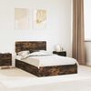 vidaXL Aufbewahrungsbett Ger&auml;ucherte Eiche 120 x 190 cm Holzwerkstoff