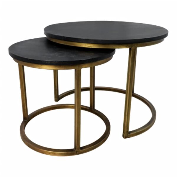 HSM Collection 2-tlg. Couchtisch-Set Finnley Rund