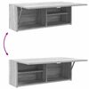vidaXL Bad-Wandschrank Grau Sonoma 80x25x30 cm Holzwerkstoff