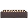 vidaXL Bettgestell ohne Matratze Dunkelbraun 140x200 cm Stoff