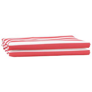 vidaXL Markisenersatz Rot und Wei&szlig; 1000 x 160 cm Polyesterleinwand