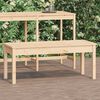 vidaXL Gartenbank 109x44x45 cm Massivholz Kiefer