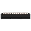 vidaXL Bettgestell Schwarz 75x190 cm Holzwerkstoff