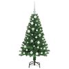 vidaXL Künstlicher Weihnachtsbaum mit 150 LEDs mit Ständer Grün 120 cm