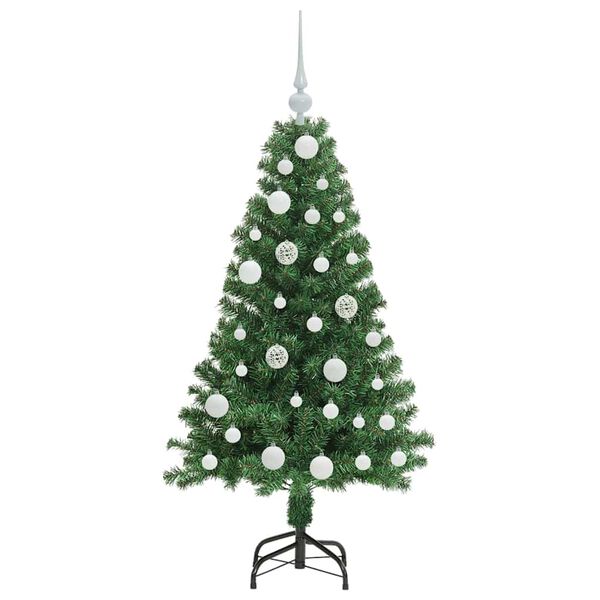 vidaXL Künstlicher Weihnachtsbaum mit 150 LEDs mit Ständer Grün 120 cm