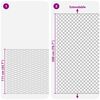 vidaXL Kettenzaun Verzinkt 2 x 20 m Glas