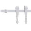 vidaXL Mini Schiebet&uuml;rbeschlag Set f&uuml;r Schrankt&uuml;ren Carbonstahl 152 cm