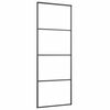 vidaXL Schiebet&uuml;r mit Beschlag 76x205 cm ESG-Glas & Aluminium
