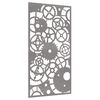 vidaXL Garten-Wanddeko 105x55 cm Cortenstahl Zahnrad-Design