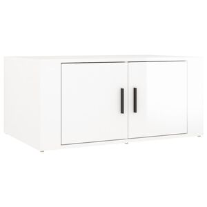 vidaXL Couchtisch Hochglanz-Wei&szlig; 80x50x36 cm Holzwerkstoff