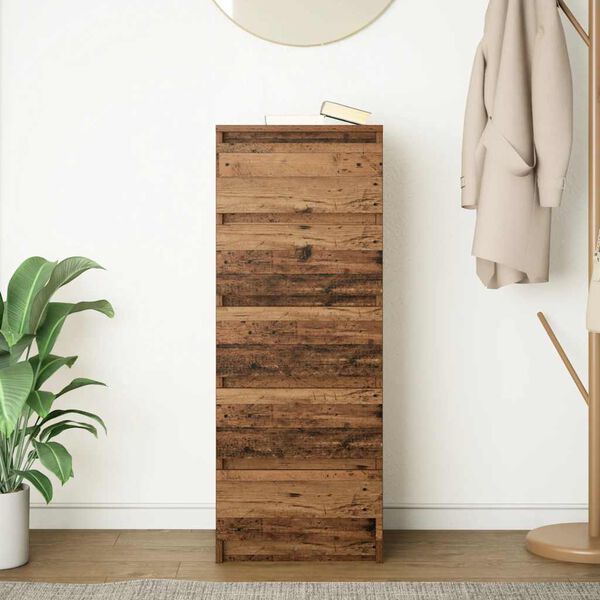 vidaXL Sideboard mit Schubladen Altholz-Optik 37,5x35x99 cm