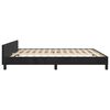 vidaXL Bettgestell ohne Matratze Schwarz 160x200 cm Samt