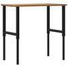 vidaXL Werkbank Hellbraun 100x60x(71,5-98) cm Massivholz Eiche