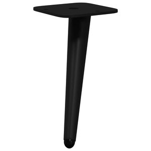 vidaXL Standf&uuml;&szlig;e 2 Stk. Schwarz 56 x 56 x 100 mm Eisen