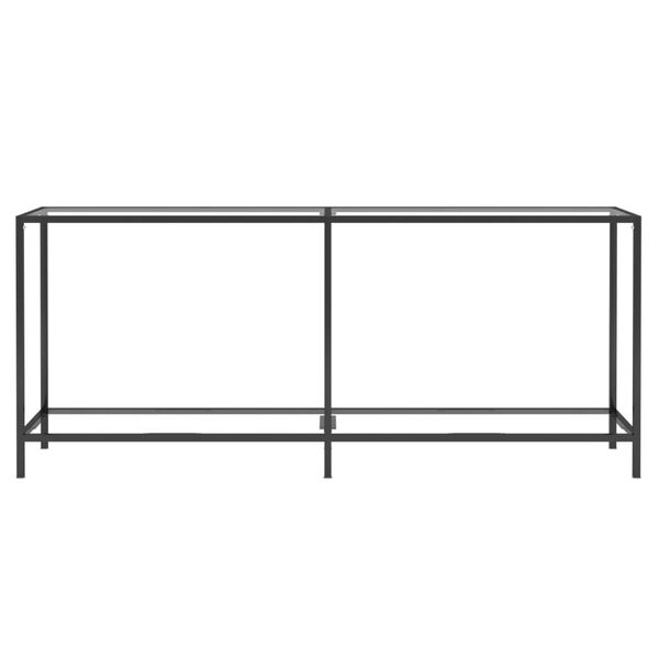 vidaXL Konsolentisch Transparent 180x35x75,5 cm Hartglas
