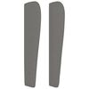 vidaXL Kopfteil mit Ohren Dunkelgrau 103x23x118/128 cm Stoff