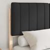 vidaXL Bettgestell mit gepolstertem Kopfteil Schwarz 120 x 200 cm