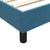 vidaXL Boxspringbett mit Matratze Dunkelblau 140x210 cm Samt