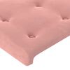 vidaXL Kopfteil Rosa 80x5x118/128 cm Samt