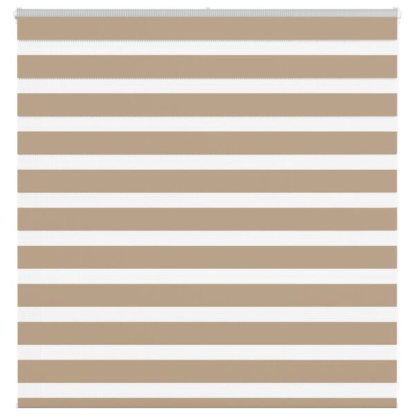 vidaXL Doppelrollo Sandbraun 150x100 cm Stoffbreite 145,9 cm Polyester