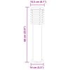 vidaXL Wegeleuchten 3 Stk. Silbern 60 cm Edelstahl
