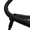 vidaXL 5-tlg. Garten-Essgruppe PVC Rattan Schwarz