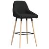 vidaXL Barhocker Schwarz Stoff