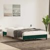 vidaXL Bettgestell ohne Matratze Dunkelgr&uuml;n 120x220 cm Samt