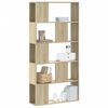 vidaXL B&uuml;cherregal 5 B&ouml;den Sonoma-Eiche 80,5x23,5x162,5 Holzwerkstoff