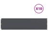 vidaXL Rasenkanten 10 Stk. Anthrazit 25x103 cm Kaltgewalzter Stahl