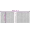 vidaXL Gartenzaun 600x100 cm Schilf
