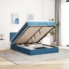 vidaXL Ottoman-Bett mit Matratze Dunkelblau 140x190 cm Samt