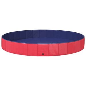 vidaXL Kinder Schwimmbecken Rot &Oslash;300 x 38 cm