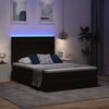 vidaXL Bett mit Stauraum und LED Schwarz 140 x 200 cm Samt