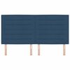 vidaXL LED Kopfteil mit LED-Lichtleisten Blau 180 cm Polyester