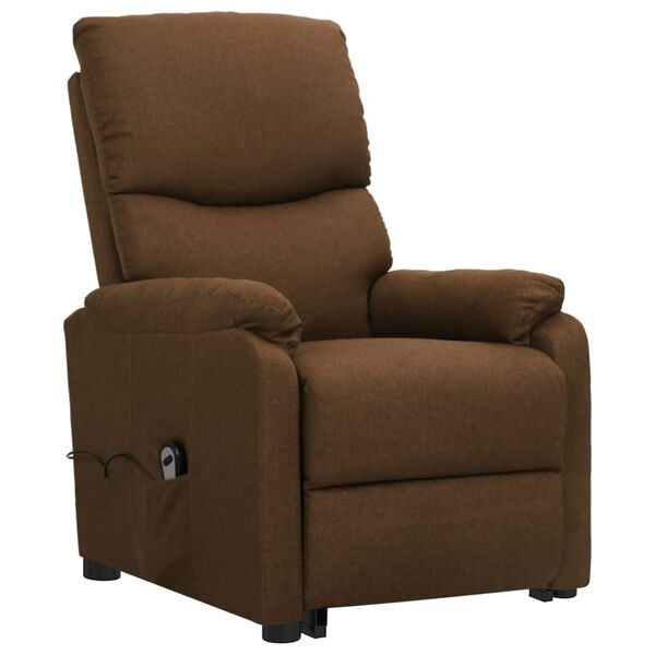 vidaXL Aufstehsessel Braun Stoff
