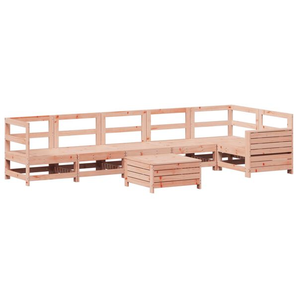 vidaXL 7-tlg. Garten-Sofagarnitur Massivholz Douglasie